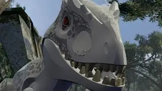 LEGO Jurassic World - 100% Free Play Guide #18 - Out of Bounds (All 10 Minikits + Amber Brick)