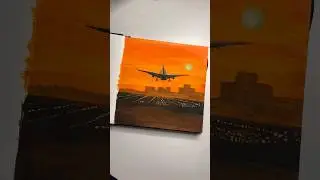 Alphabet painting challenge. Alphabet A-  "Airplane". What should I paint for alphabet B? #gouache