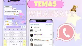 Temas para Whatsapp estilo IPhone en Android ( Cute Themes ) 🧸💗 Parte 1