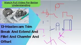 13-Mastercam Trim 1 Entity #Trim 2 Entity#Trim 3 Entity#Divide#Delete# Extend# Fillet#Chamfer#Offset