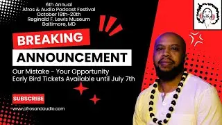July 7th - Early Bird Ticket Extension & Speaker Submissions Close.