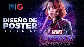 Photoshop Tutorial | Poster Estilo Avengers: Endgame | Poster Avengers: Endgame's Style