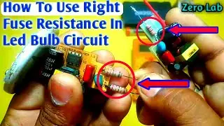 Led Bulb Repair / Use Right Fuse Resistance