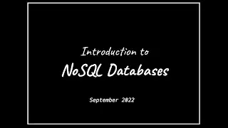 Introduction to NoSQL Databases