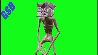 Siren Head House Head Green Screen | Trevor Henderson Fan Made