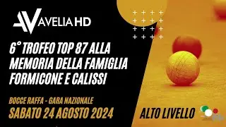 6° TROFEO TOP 87 ALLA MEMORIA DELLA FAMIGLIA FORMICONE E CALISSI - COPPIA