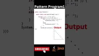 Star Pattern Program 1 | Java Programming language