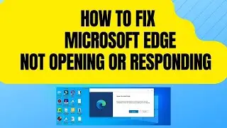 Microsoft edge not responding  | Edge Crashing or Freeze | How to Fix Microsoft Edge