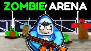 I Barely Survived a ZOMBIE ARENA in Roblox...
