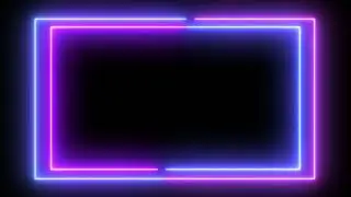 Neon light animated white and pink loophole•Neon effects•Motion mode•Neon boder•Trending frame