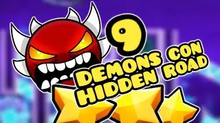 ¡9 FREE DEMONS! 9 DEMONS Con HIDDEN ROAD !!! COMPILACIÓN De DEMONS ANTIGUOS Con ¡HIDDEN ROAD! En GD!