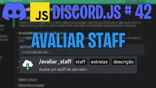 Comando de Avaliar Staff | Discord.js V14 #42