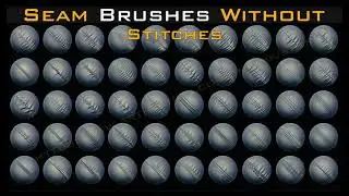 Seam Brushes Without Stitches 4kAlpha  Vol 02