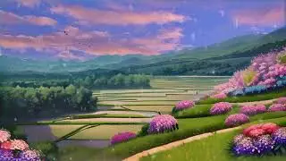 anime green landscape
