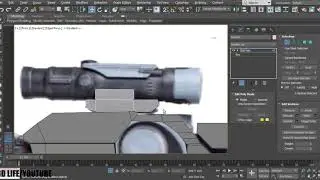 GUN MODELING in max 2018 part 4 - hard surface modeling