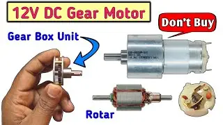 12 Volt DC Gear Motor Test Review & Teardown || High Torque DC Gear Motor Testing