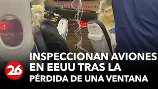 Inspeccionan aviones en EEUU tras la pérdida de una ventana en pleno vuelo