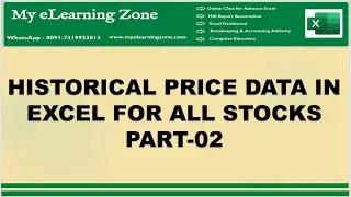NSE Historical Price Data for All Stocks in Excel Part -02