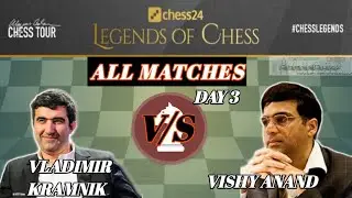 The Rollercoaster Ride of Vishy-Kramnik Match |Vishy Anand vs Vladimir Kramnik Legends of chess Day3