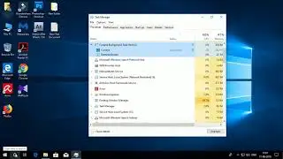 Green leaf icon in windows task manager, What is it represent?