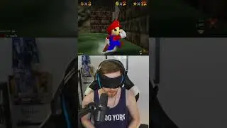 GENIUS backup in blindfolded speedrun #sm64 #speedrun