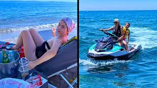 Toata ziua la mare cu cumetrii