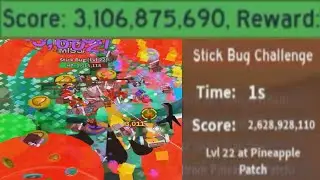 3.1B stick bug score TOP #3 | Bee Swarm Simulator