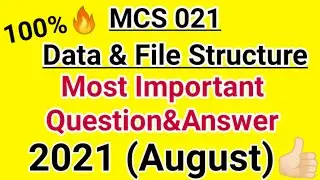 Mcs 021 Important Questions | Mcs 021 Ignou Tutorial | Mcs 021