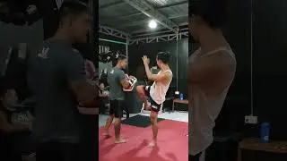 Kickboxing training
