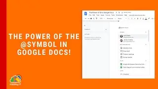 How to use the @ symbol In Google Docs