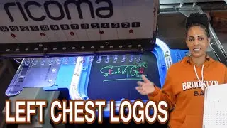How To Embroider Left Chest Logos Easy | With The MIghty Hooping Station