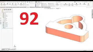 تمارين علي سوليدووركس 2024 || تمرين رقم 92- Solidworks Exercise 92