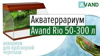 Акватеррариум Avand Rio 50 — 300 литров (аквариум для красноухой черепахи).