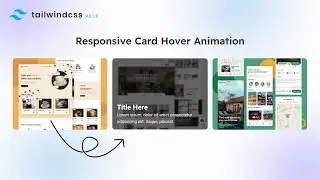 How to make Card Hover Blur Animation - Tailwind CSS