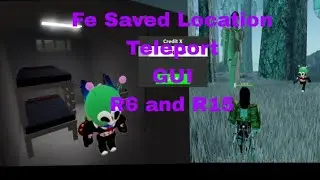 Roblox Fe Script Showcase| Fe Saved Location Teleport GUI | Fluxus - Hydrogen - Delta - Arceus x
