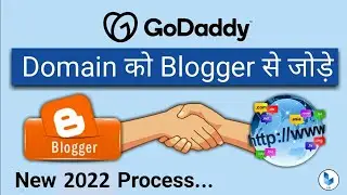 🔴 Custom Domain Setup On Blogger With GoDaddy || Blogger me Custom Domain kaise setup kare || Hindi