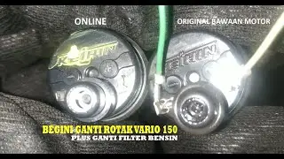 Ganti rotak/dinamo dan filter bensin New Vario 150 || Fuel Pump Vario 150