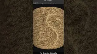 dynamic advanced fur material in substance painter - direction controller #substance3dpainter #fur