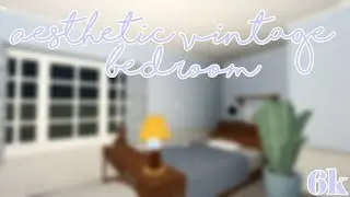 Aesthetic Blue Vintage Bedroom Speed Build Bloxburg