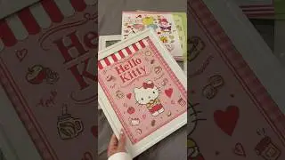 🎀💖 decorating room: framing Sanrio posters #shorts #sanrio