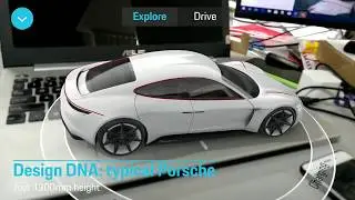 AR Core Porsche Misson E on Oneplus 5