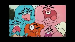 Gumball, Nicole, Richard and Anais crying
