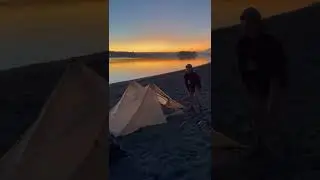 This is where we sleep while canoeing the 1200-mile Columbia River!
