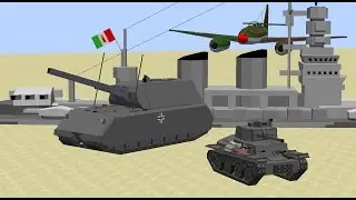 Minecraft Flan's mod battles 16: The Axis strikes back