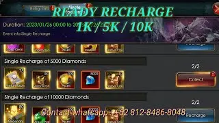 READY RECHARGE 1K/5K/10K DIAMOND! LEGACY OF DISCORD