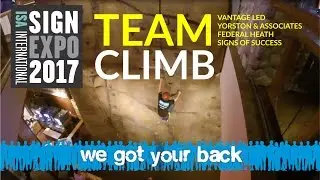 ISA 2017 Sign Expo Team Climb