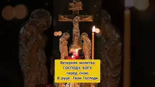 Вечерняя молитва ГОСПОДУ БОГУ 🙏  #молитва #молитвывсегдапомогут #молитвынакаждыйдень #shorts