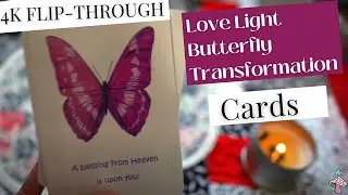 4K FLIP-THROUGH: Love Light Butterfly Transformation Cards 🦋 #4k #oraclecards #oracleflipthrough