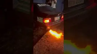 BMW pegando fogo no Escapamento #bmw #bmwm #driftcar