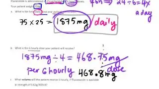 Body weight calculation Daily-6hourly dose